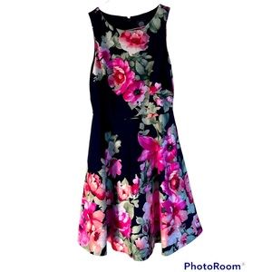 Vince Camuto Floral Midi Dress